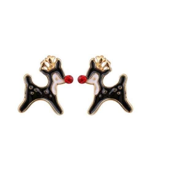 Christmas Holiday Reindeer Earrings - Picture 1 of 1